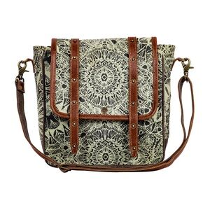 Myra Bag Brown and Cream Crossbody